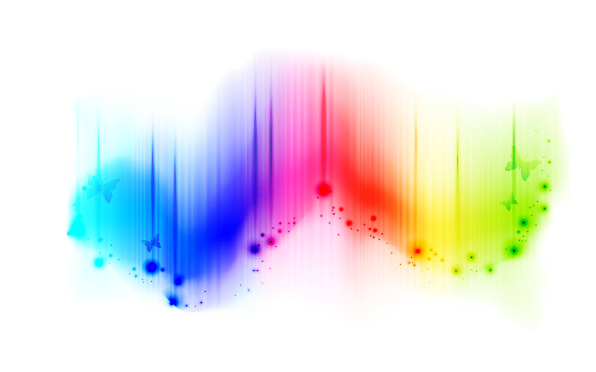 Light Color Rainbow Squiggle Background