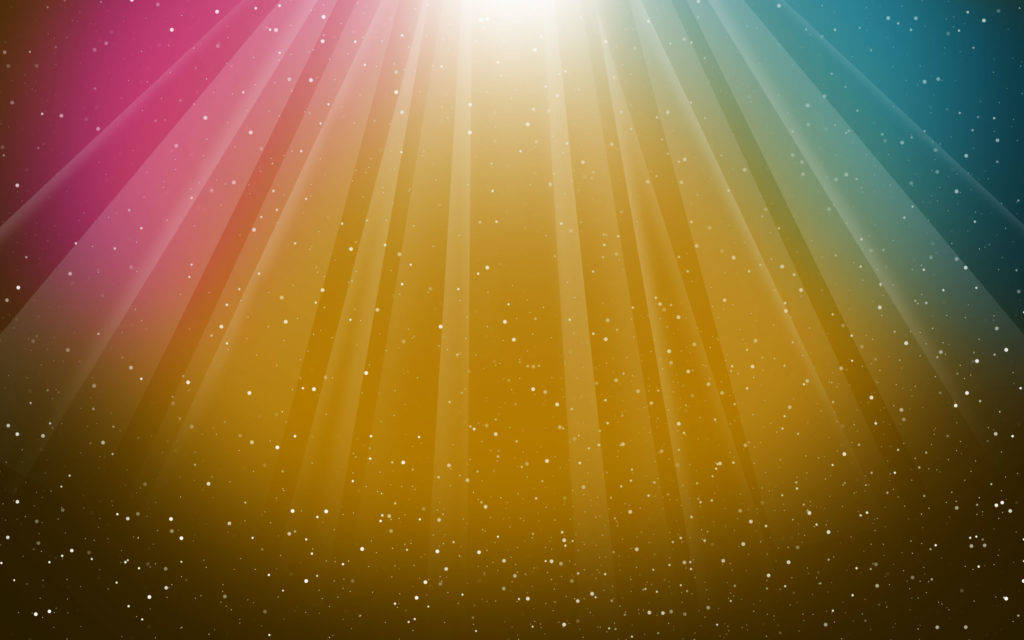 Light Color Rays In Space Background