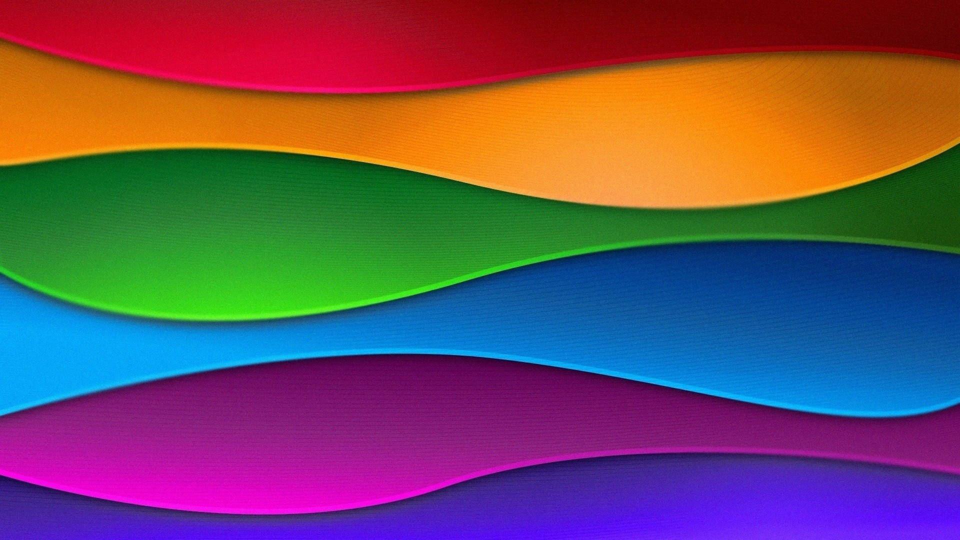 Light Color Wavy Rainbow Background