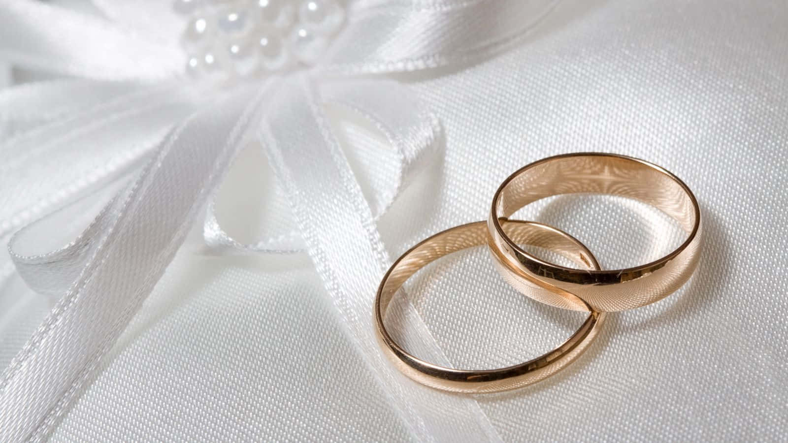 Light Gold Engagement Couple Rings Background