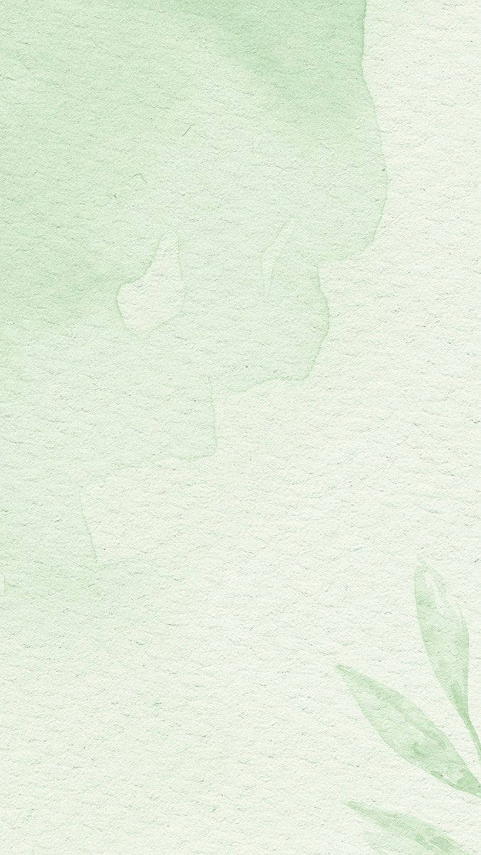 Light Green Aesthetic Soft Watercolor Background