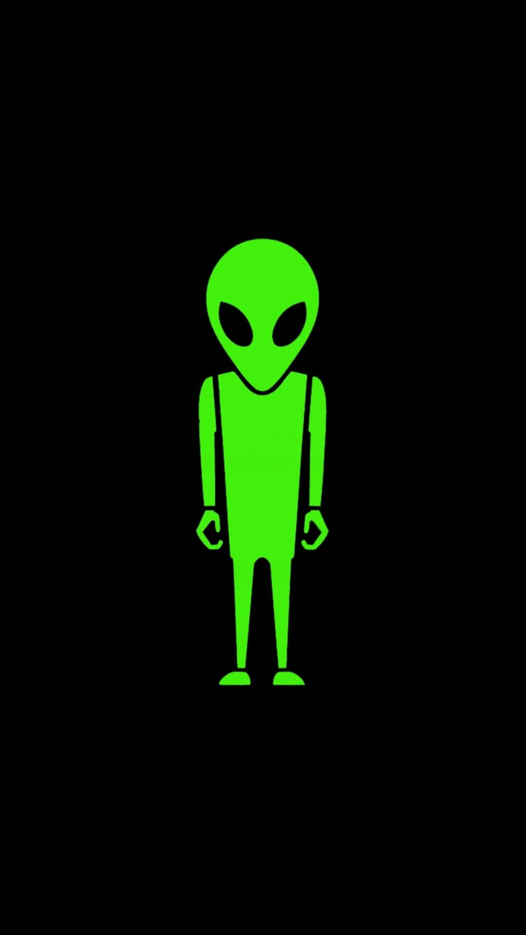 Light Green Alien Fan Art Background