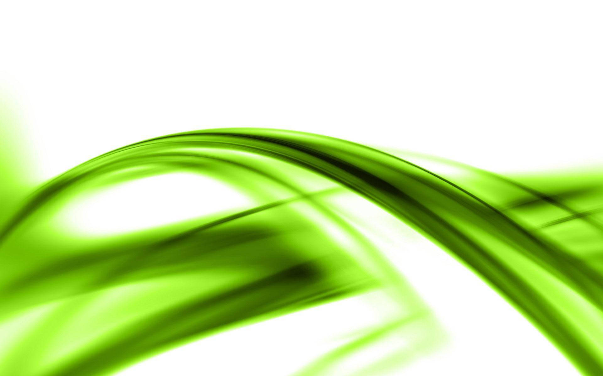 Light Green Curved Lines Background