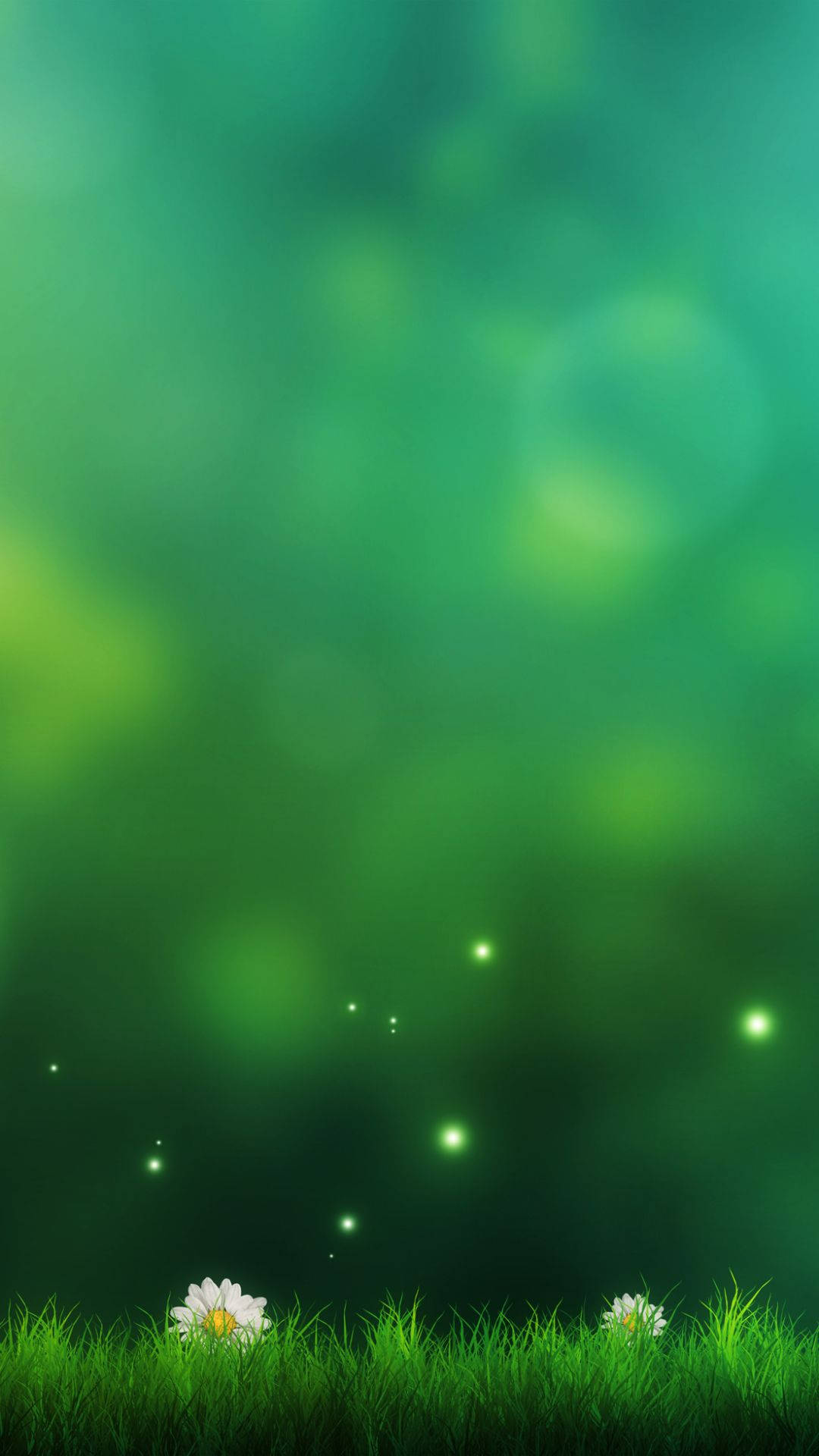 Light Green Field Phone Background