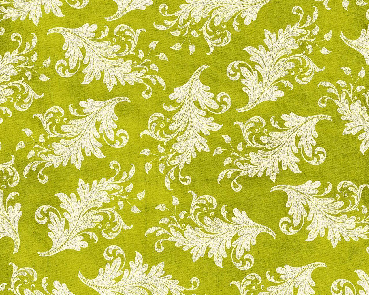 Light Green Filigree Background