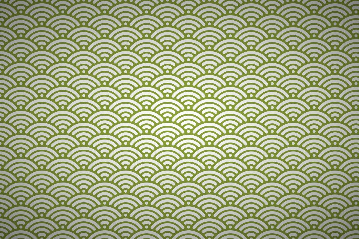 Light Green Japanese Waves