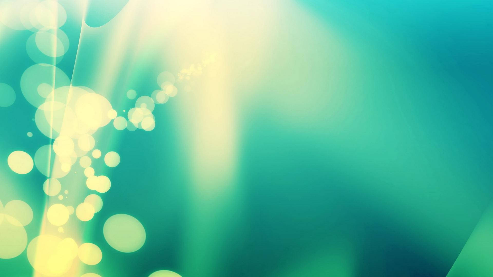 Light Green Pretty Lights Background