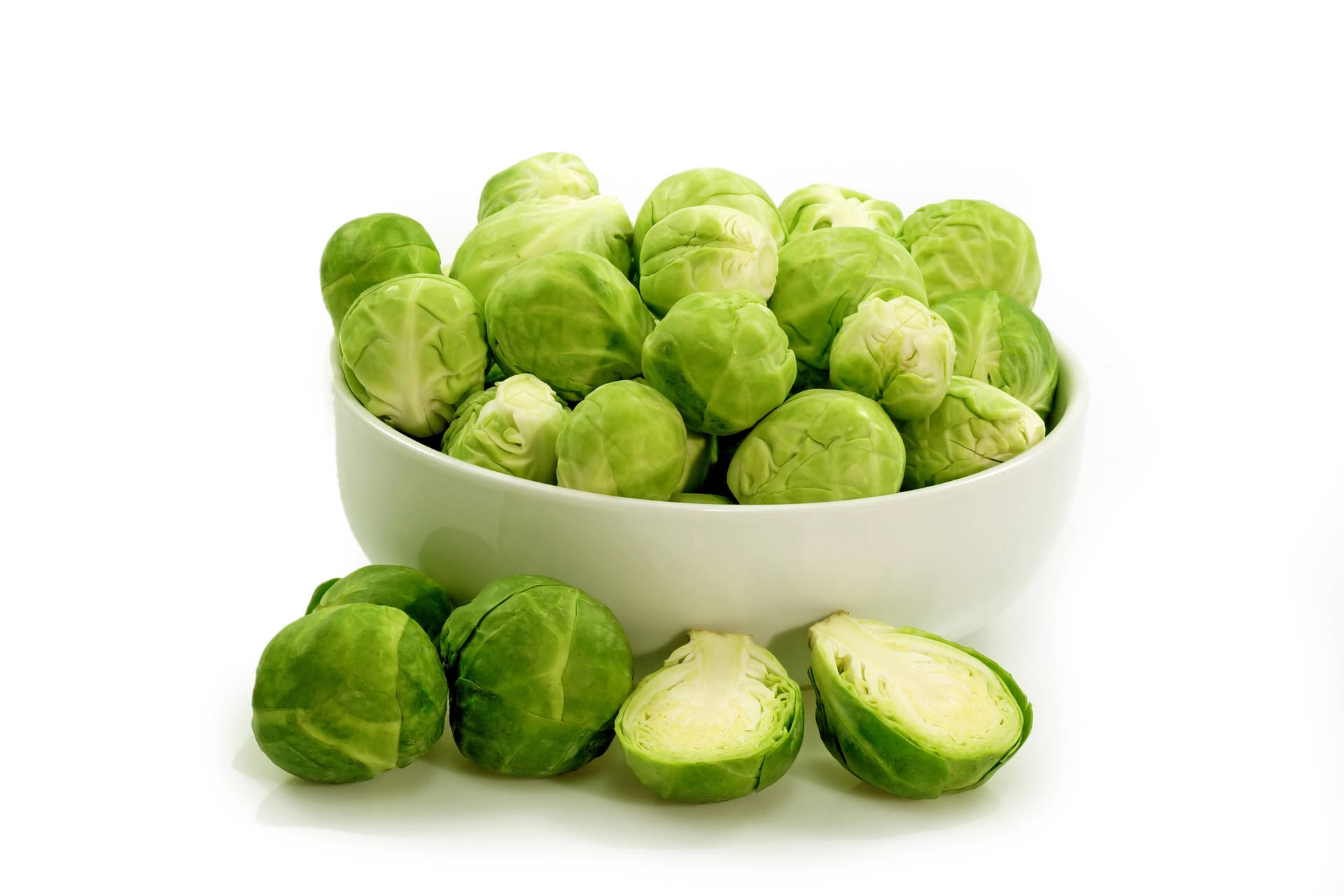 Light Green Tiny Brussels Sprouts Background