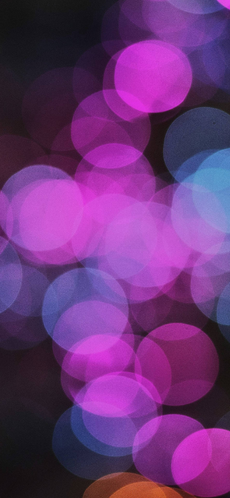 Light Orbs Neon Purple Iphone