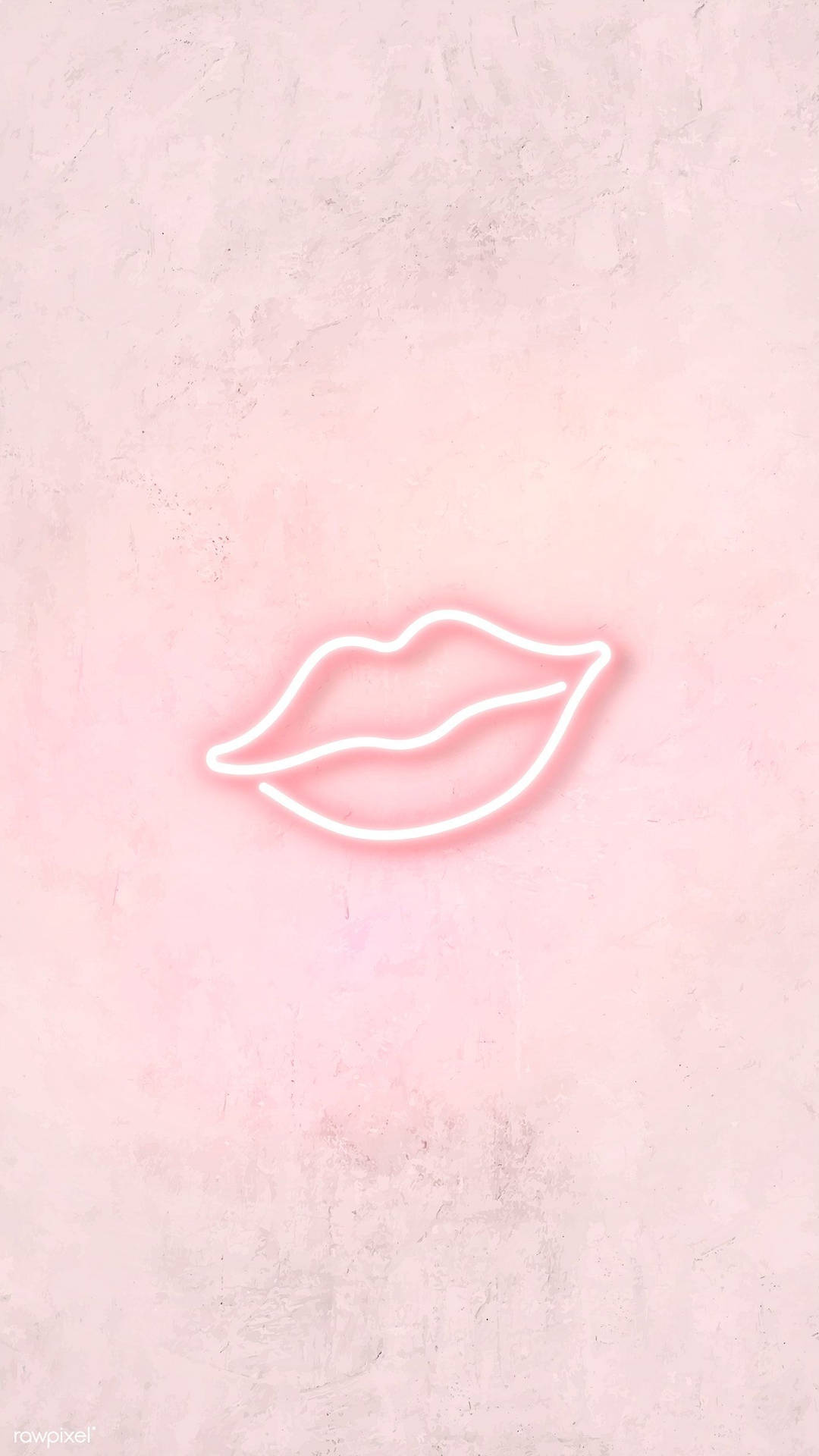 Light Pink Aesthetic Lips Background