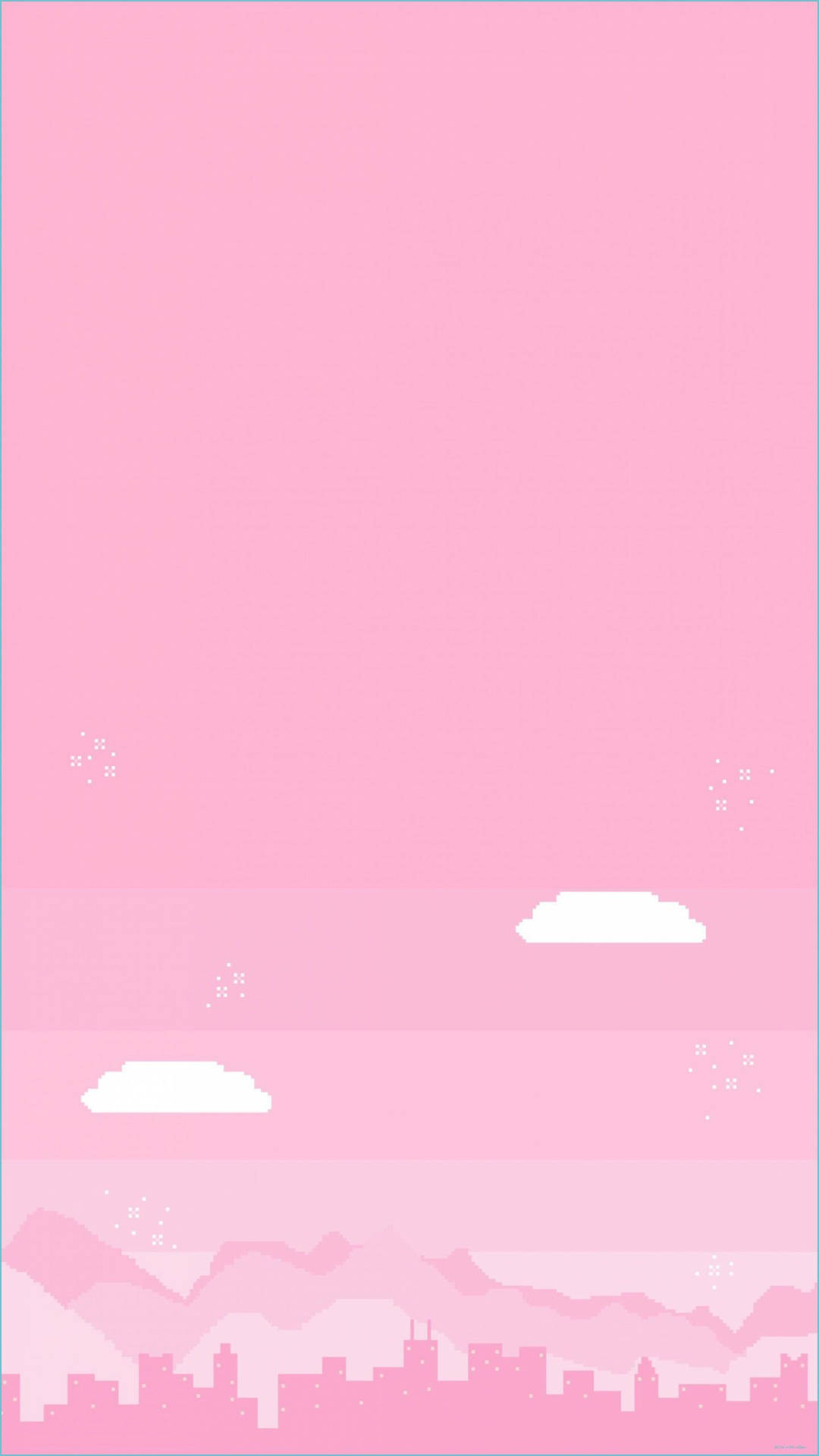 Light Pink Aesthetic Pixel Art Background