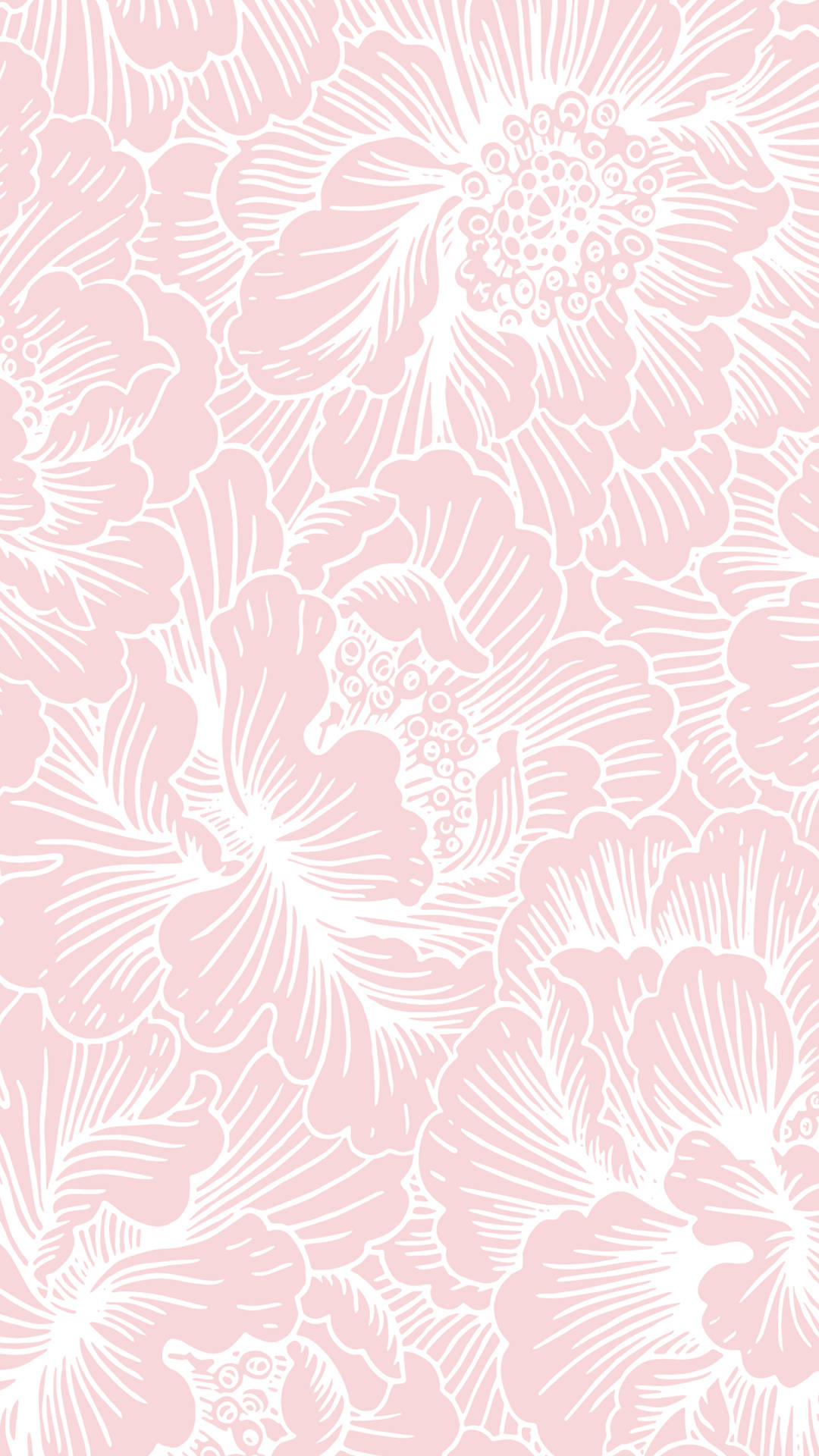 Light Pink Floral Iphone Background