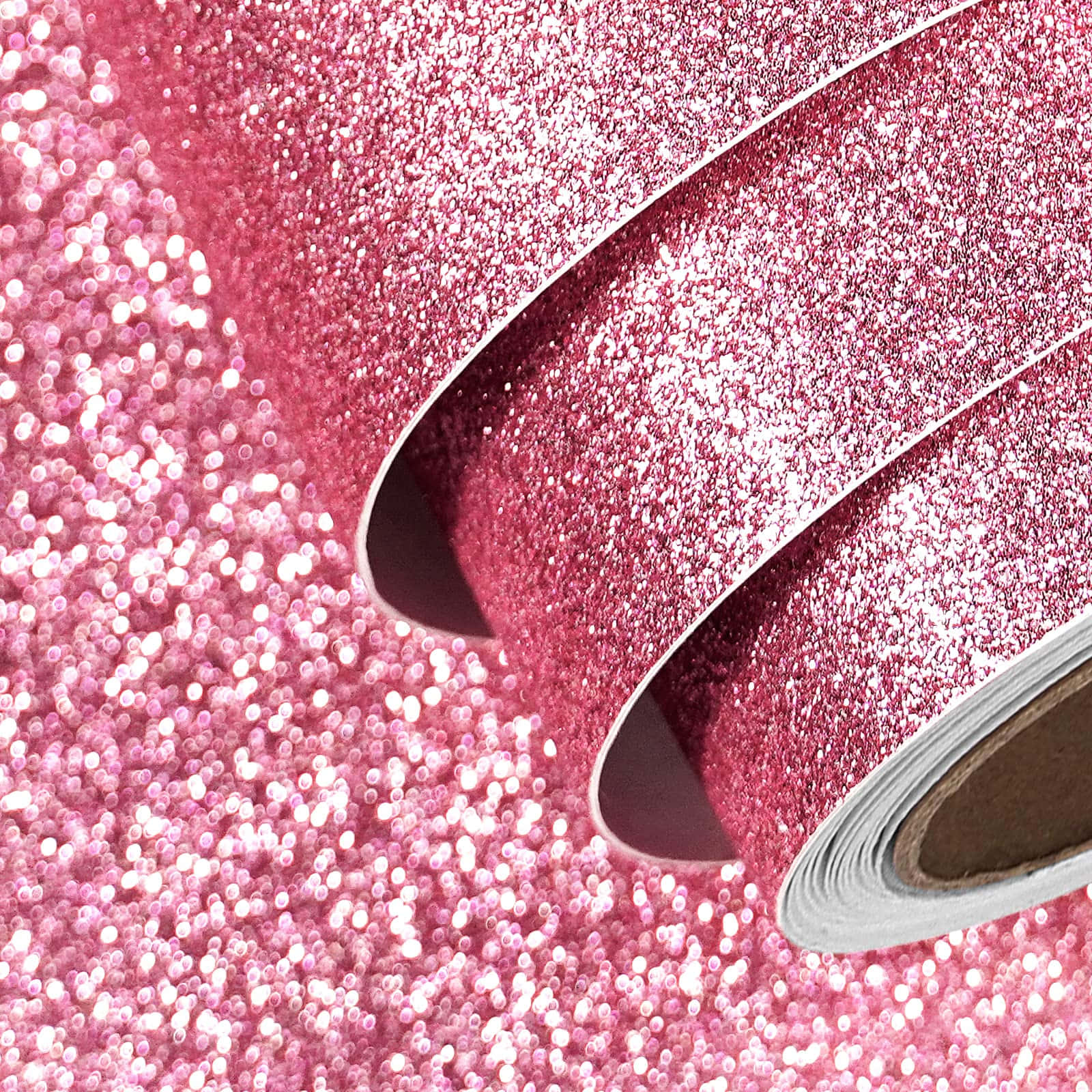Light Pink Glitter Roll Texture Background