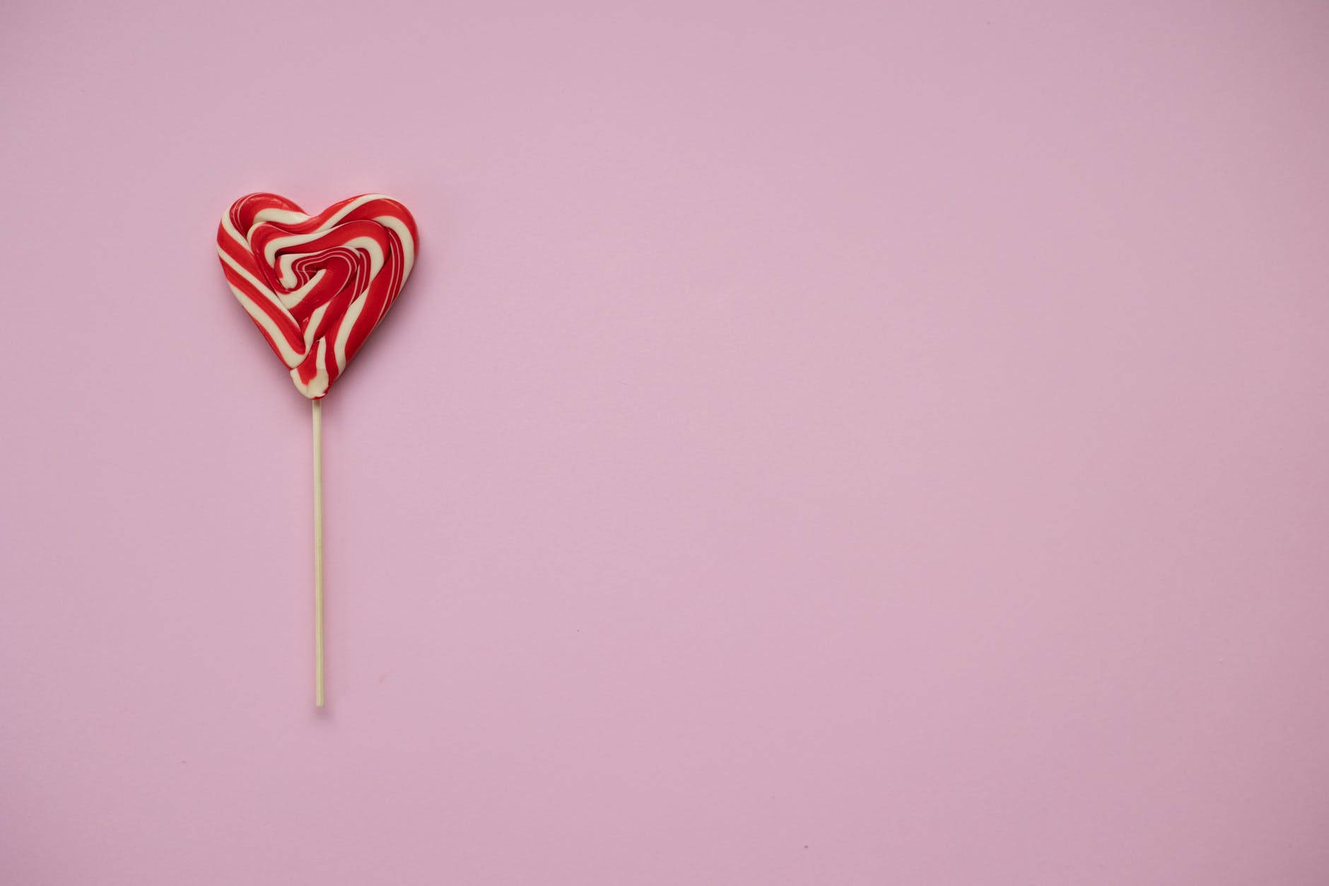 Light Pink Heart Lollipop Background