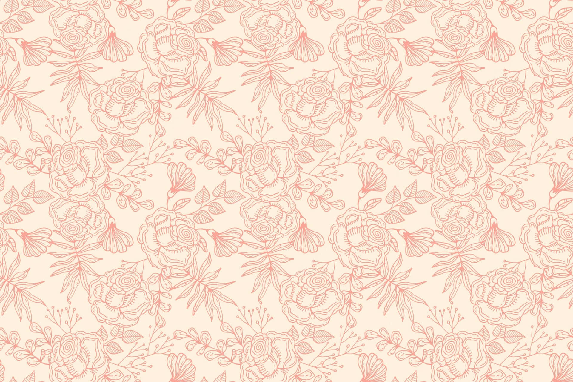 Light Pink Vintage Flower Pattern