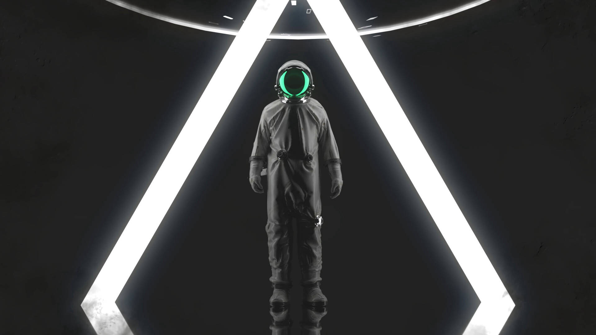 Light Prism Aesthetic Astronaut Background