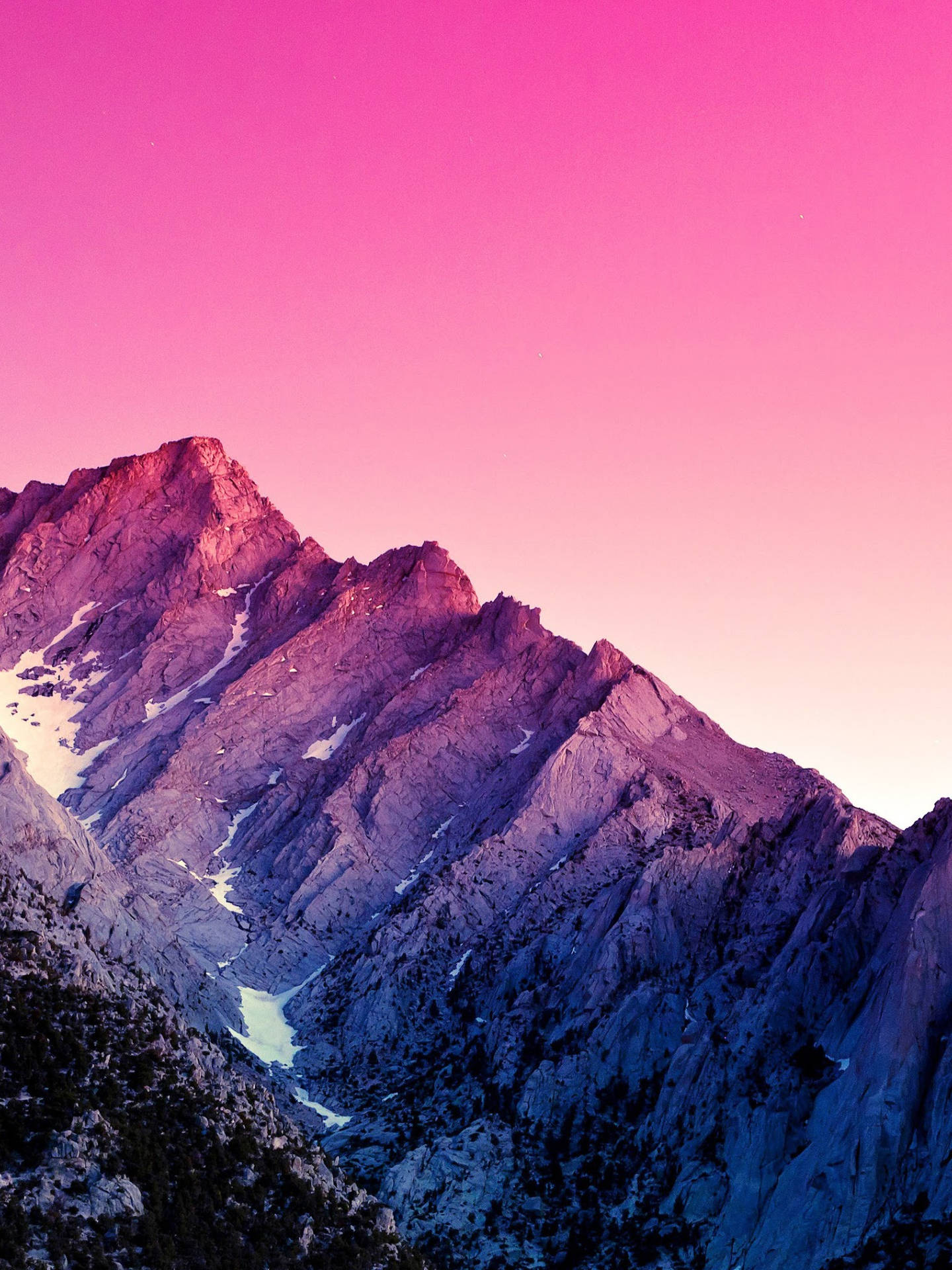 Light Purple Aesthetic Mountains Background