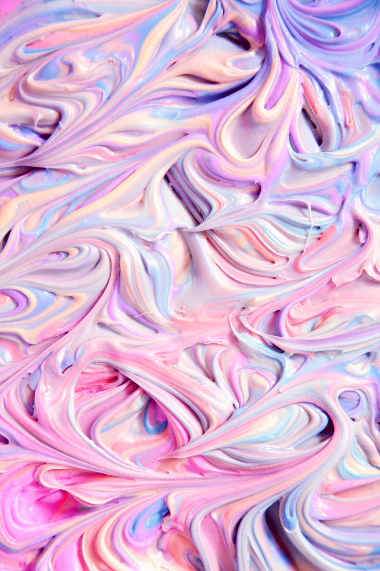 Light Purple Aesthetic Paint Swirly Patterns Background