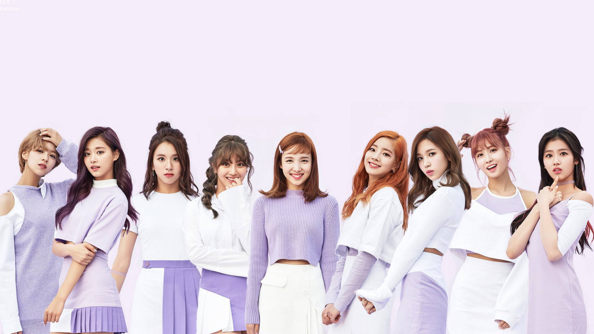 Light Purple-themed Twice 4k Background