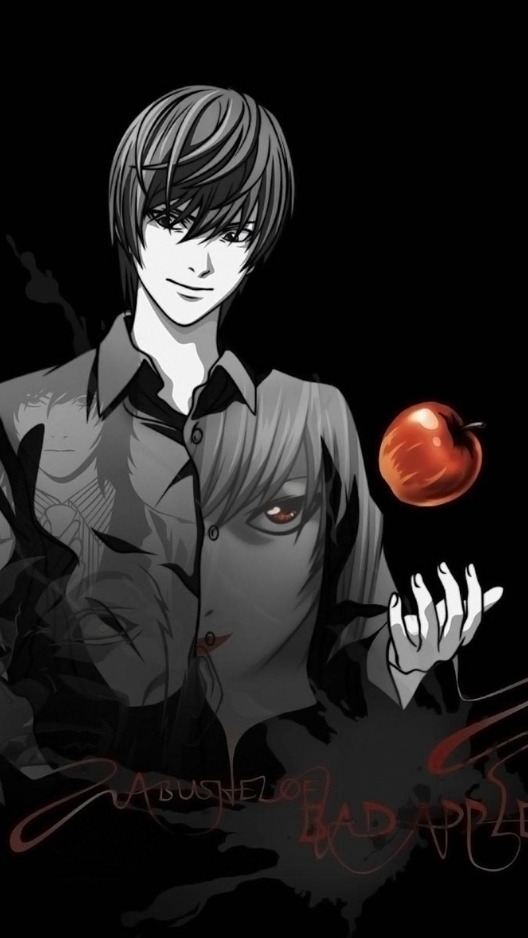 Light Tossing An Apple Death Note Iphone Background