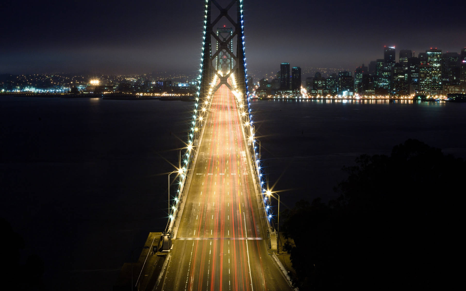 Light Trails San Francisco Photography Background