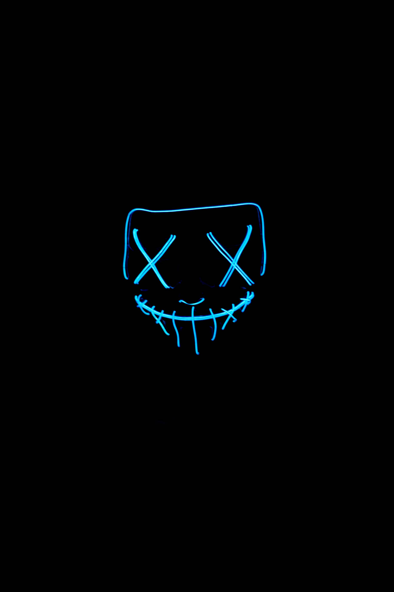 Light Up The Night With An Innovative, Blue Led Halloween Mask From Dim. Background