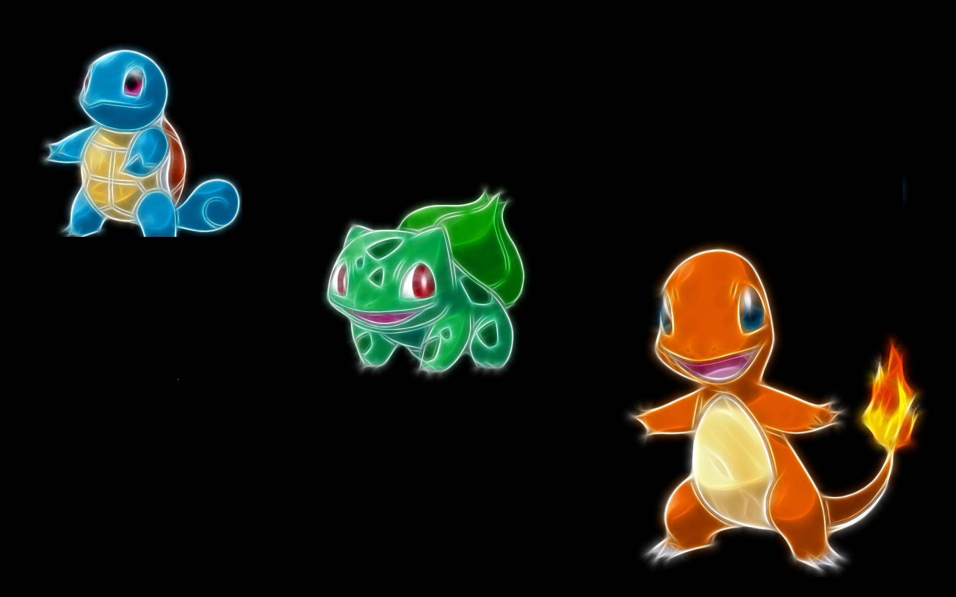 Light Up The Night With These Glowing Neon Squirtles And Their Friends!