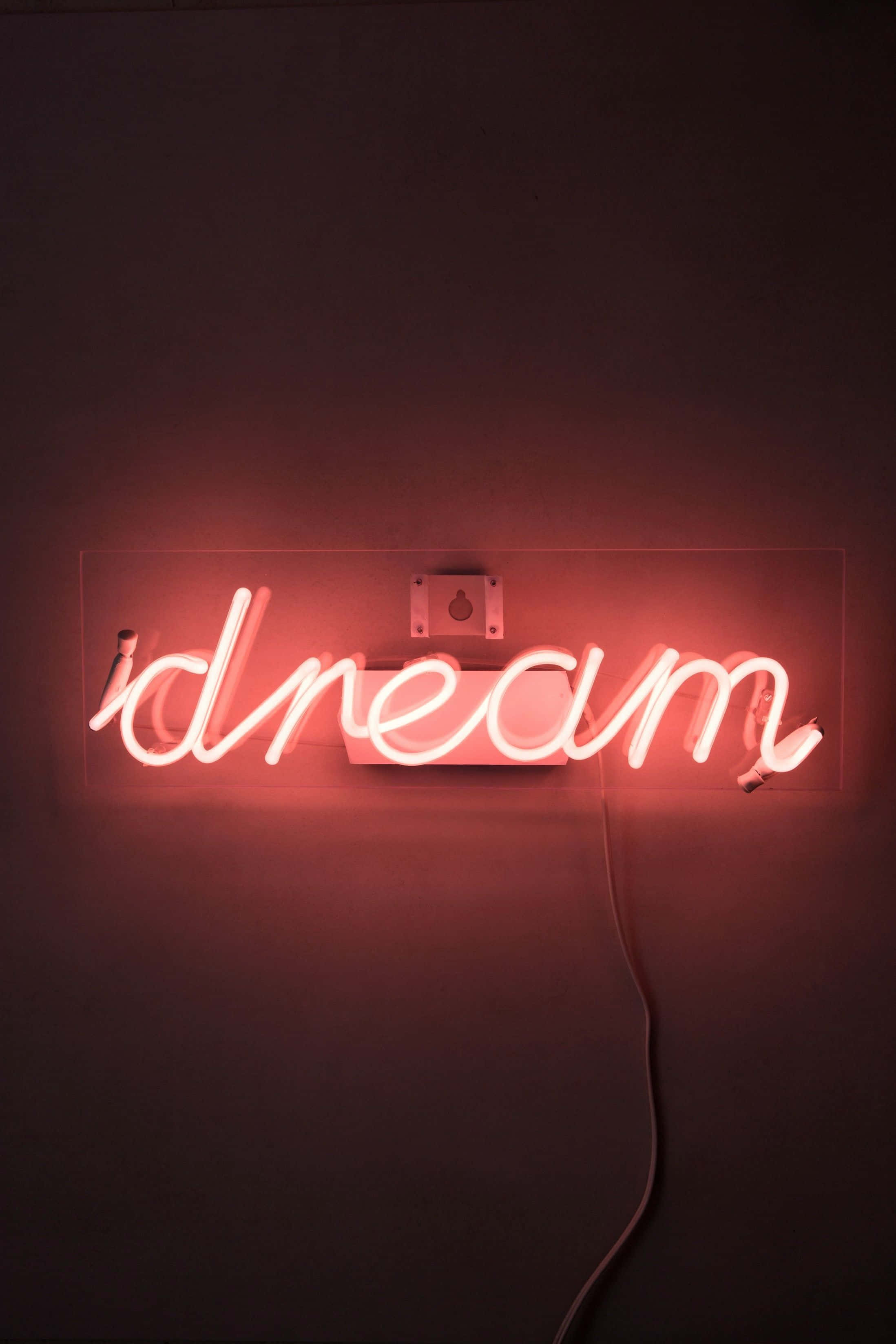 Light Up The Night With This Neon Lights Aesthetic Background