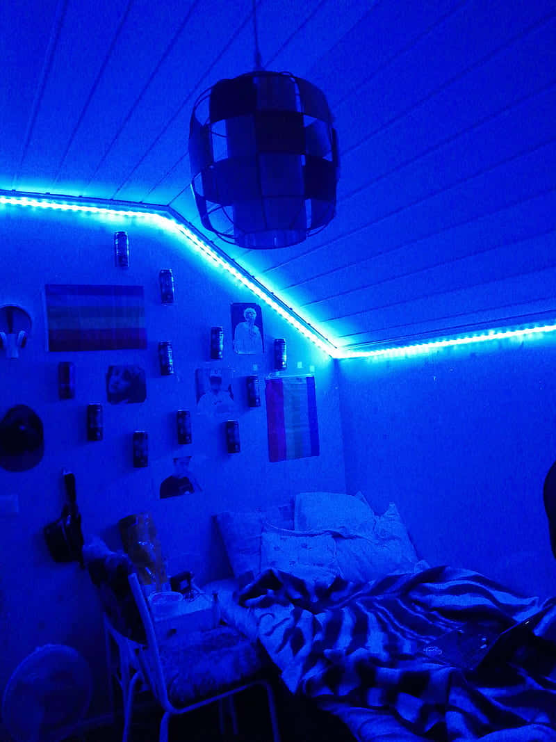 Light Up The Room With Cool Blue Led Glow