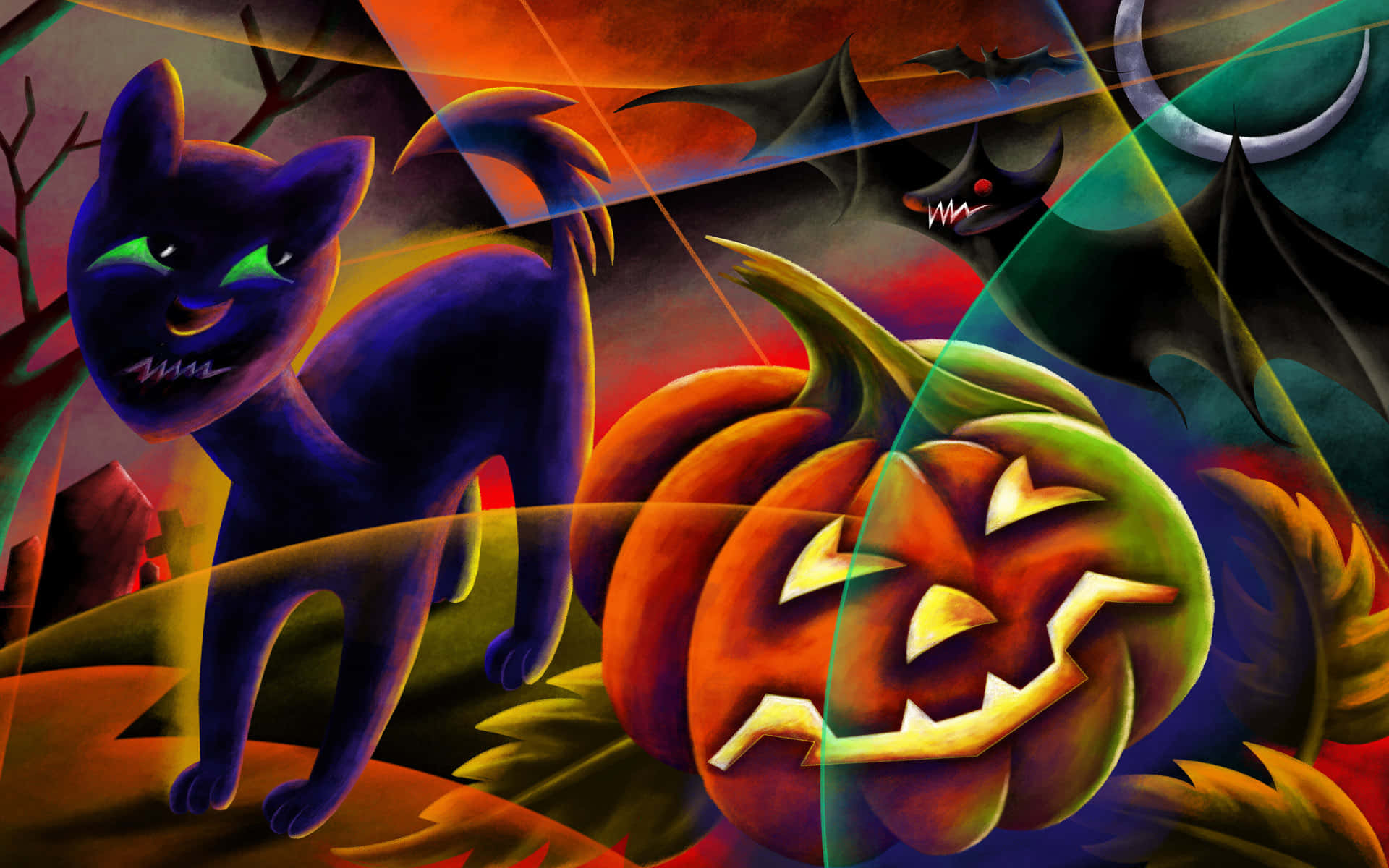 Light Up Your Halloween With Neon! Background