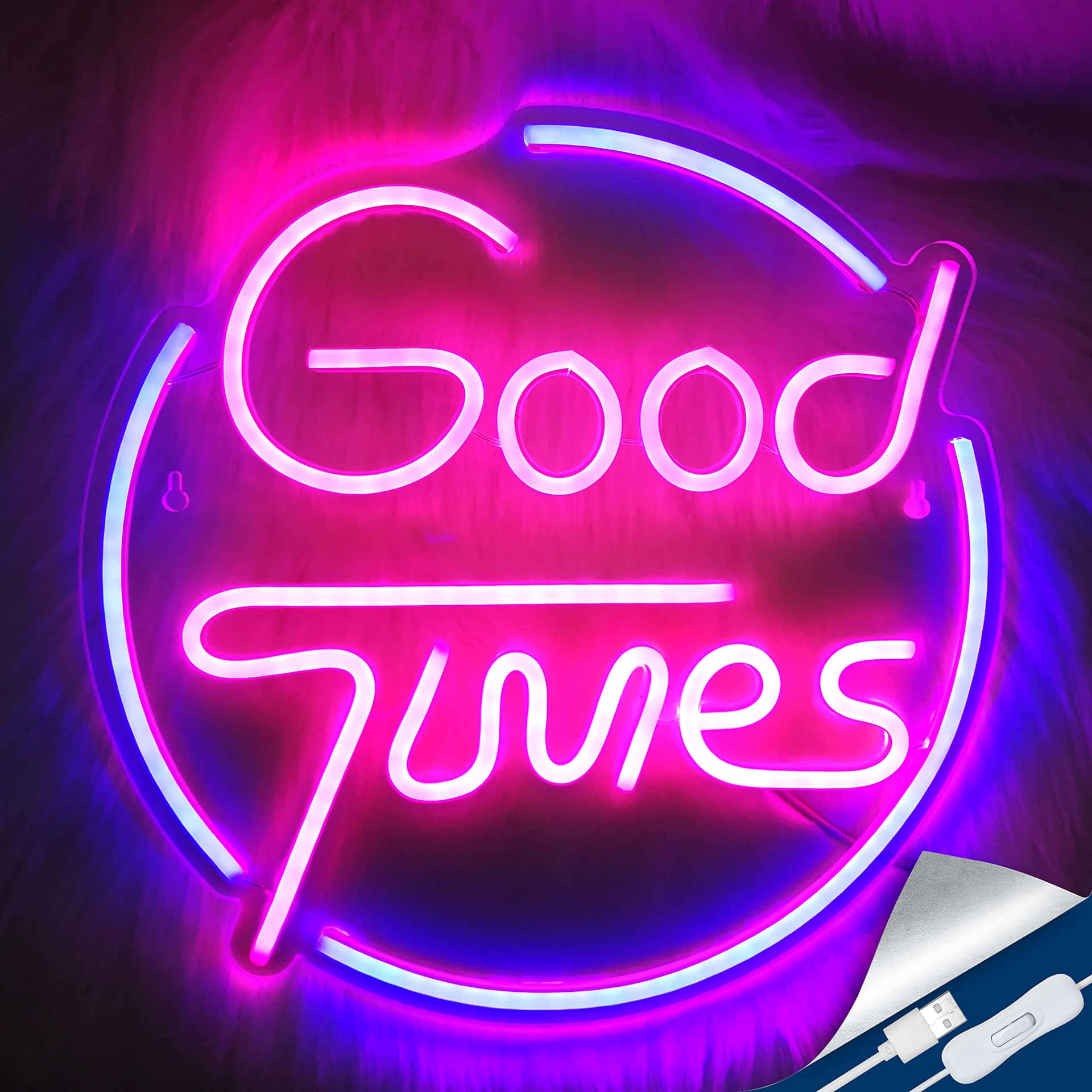 Light Up Your Laptop With Neon Lights Background