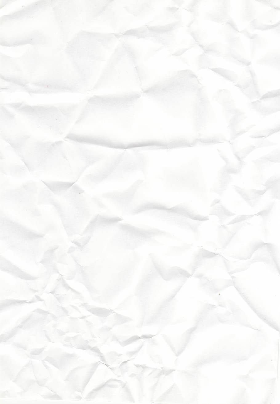 Light White Crumpled Paper Background