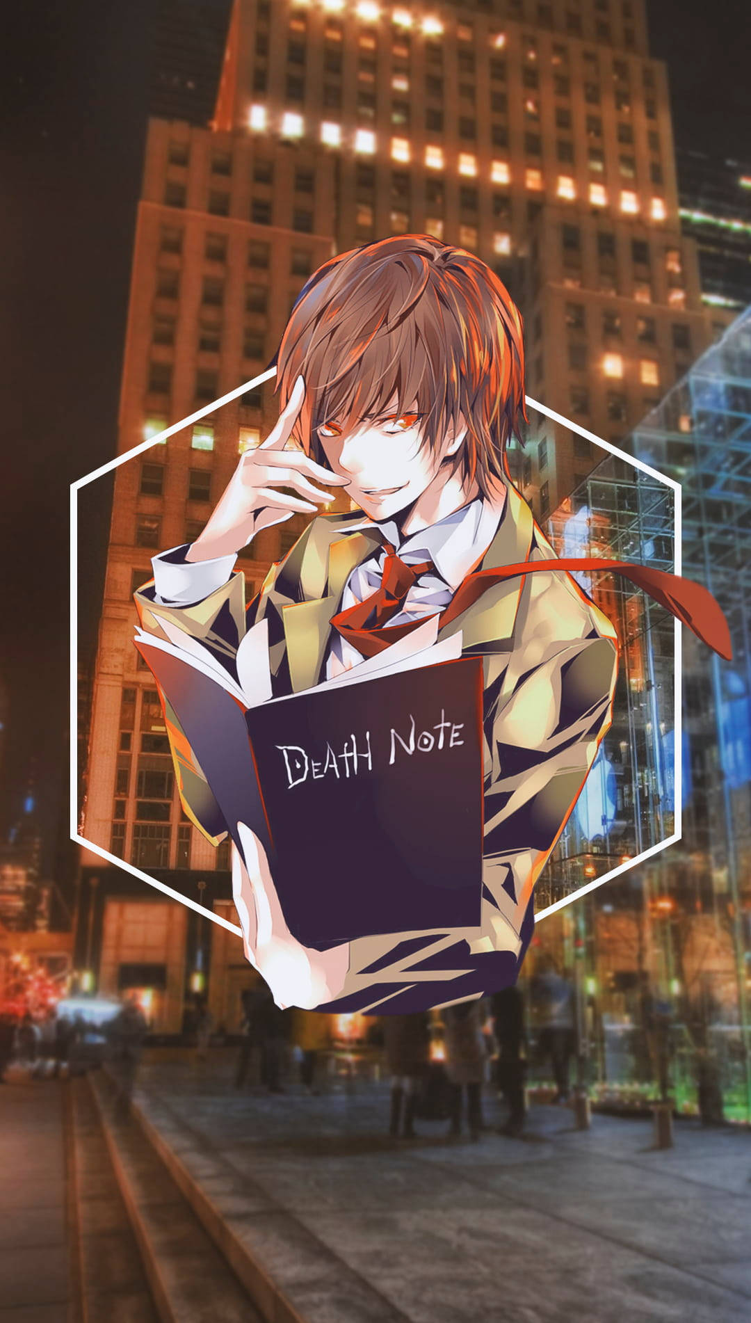 Light Yagami And City Death Note Phone Background