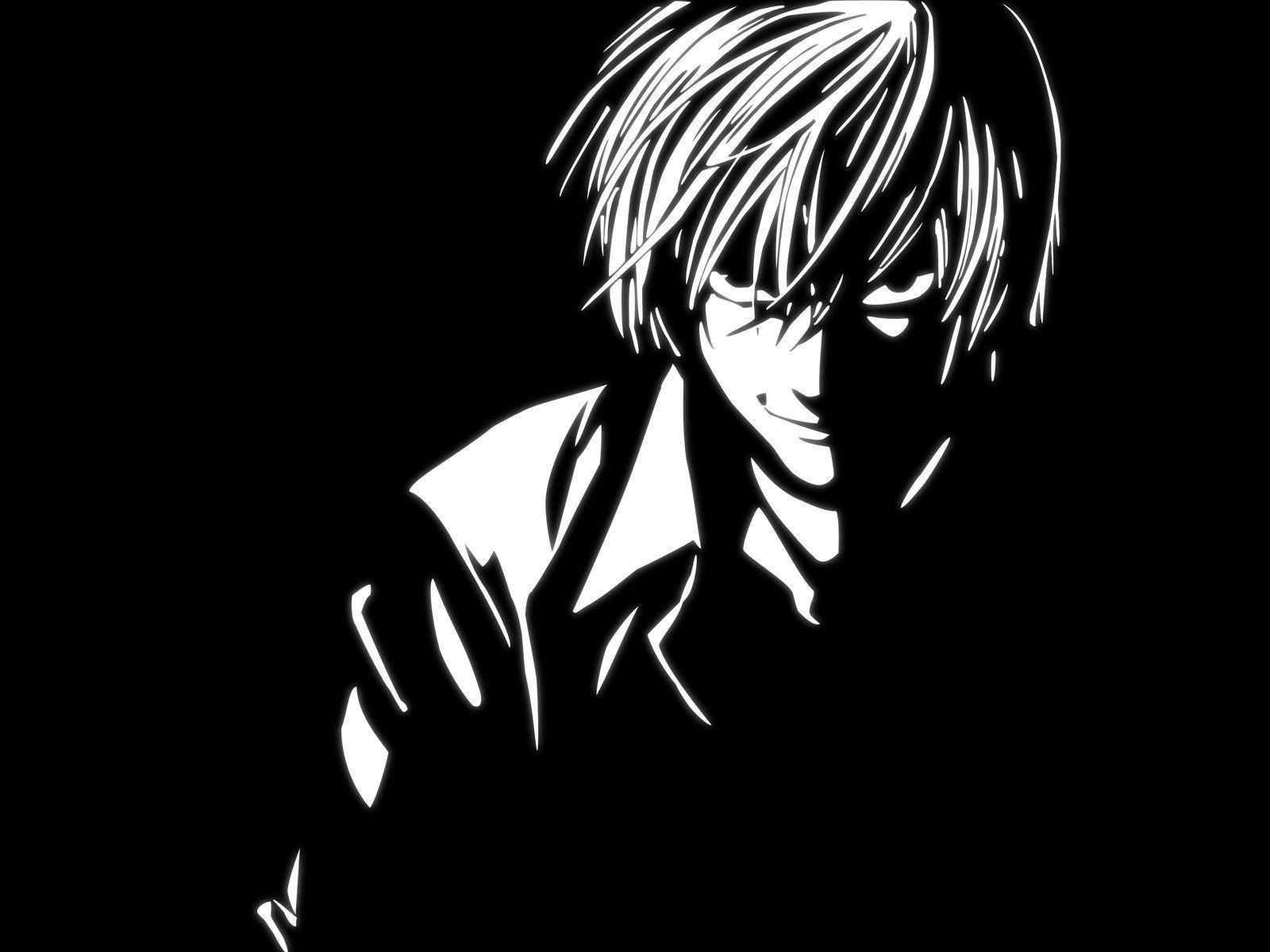 Light Yagami Black And White Death Note
