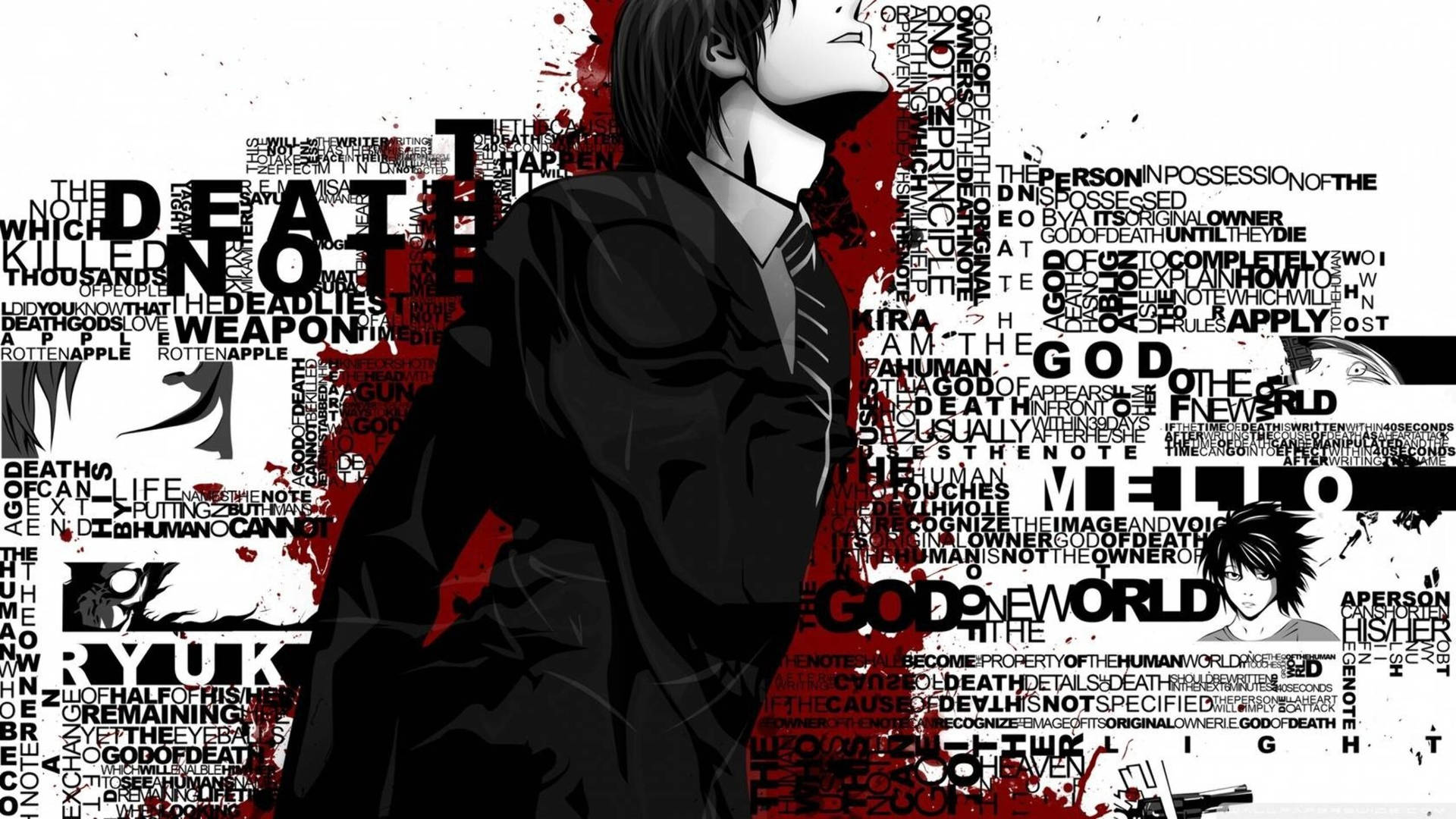 Light Yagami Death Note Quotes Background