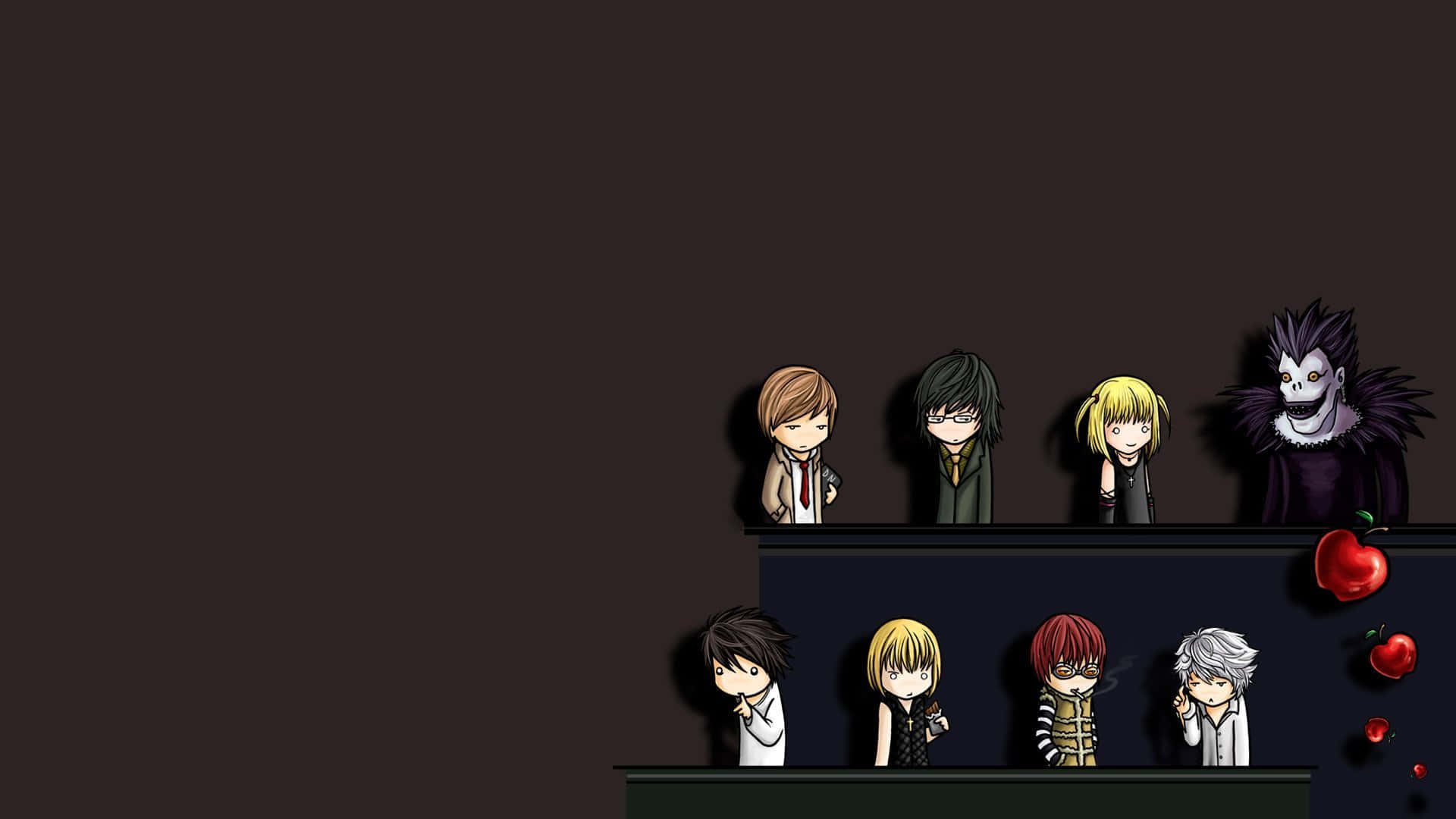 Light Yagami In The World Of Death Note Background