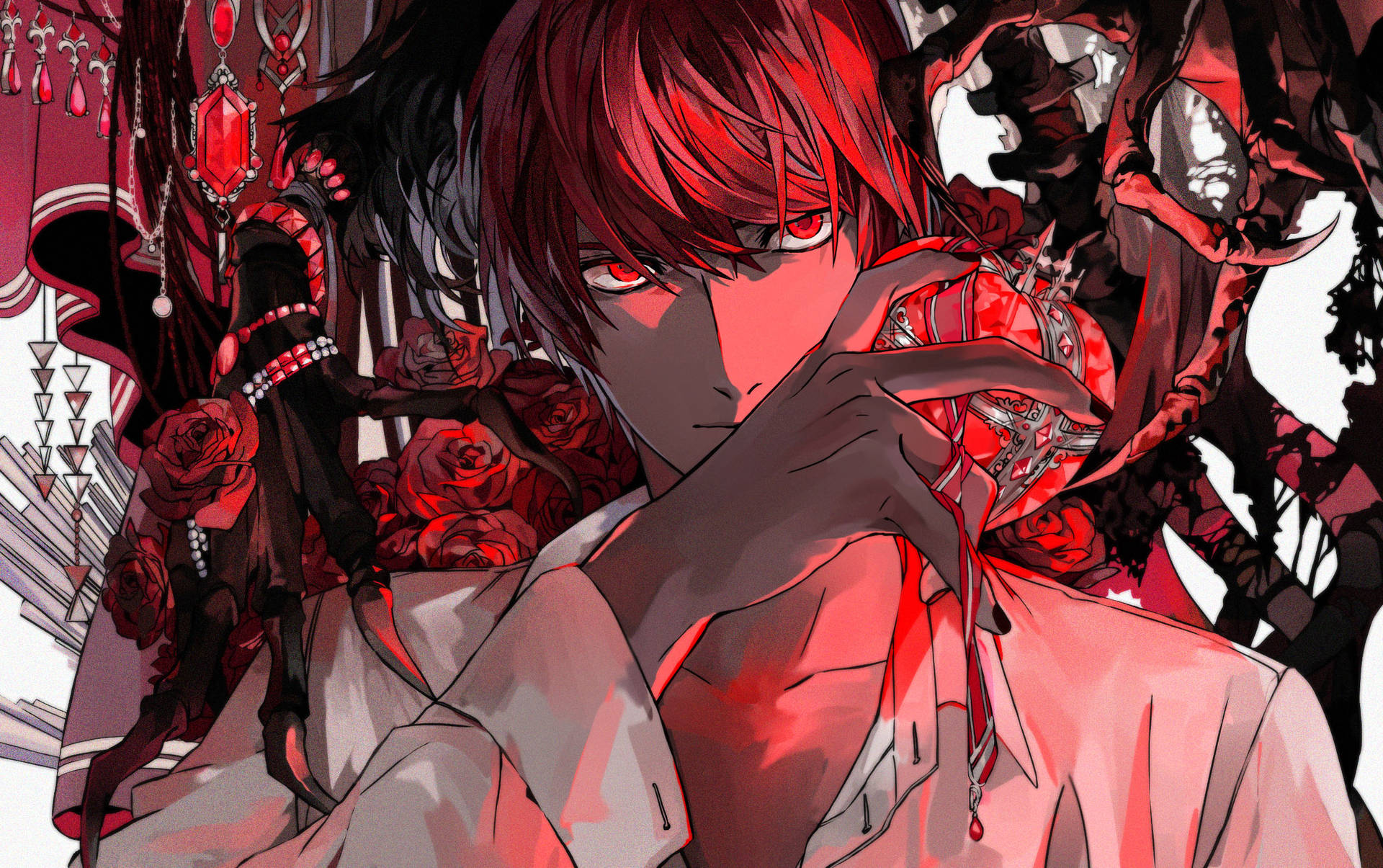 Light Yagami Red Crystal Heart