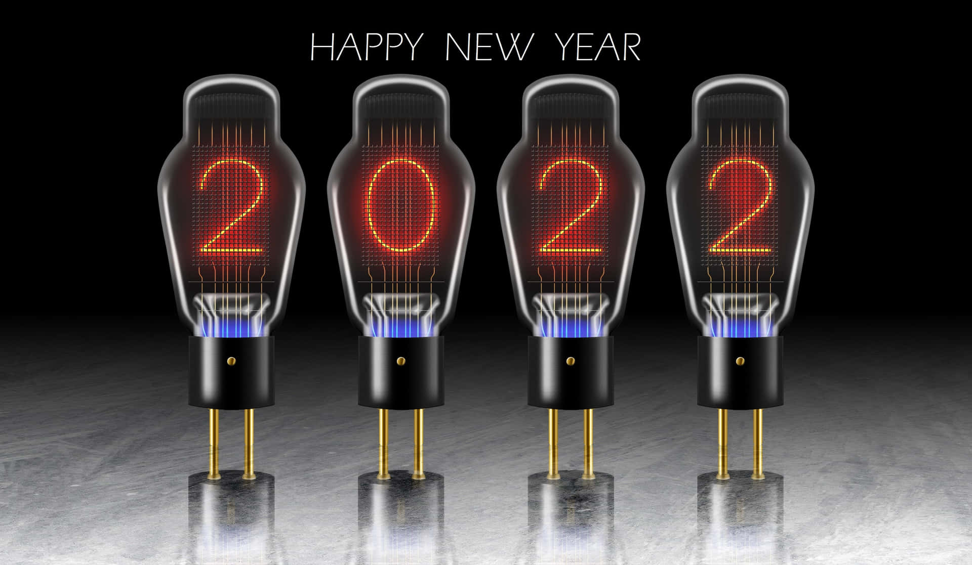 Lightbulbs New Year 2022 Background