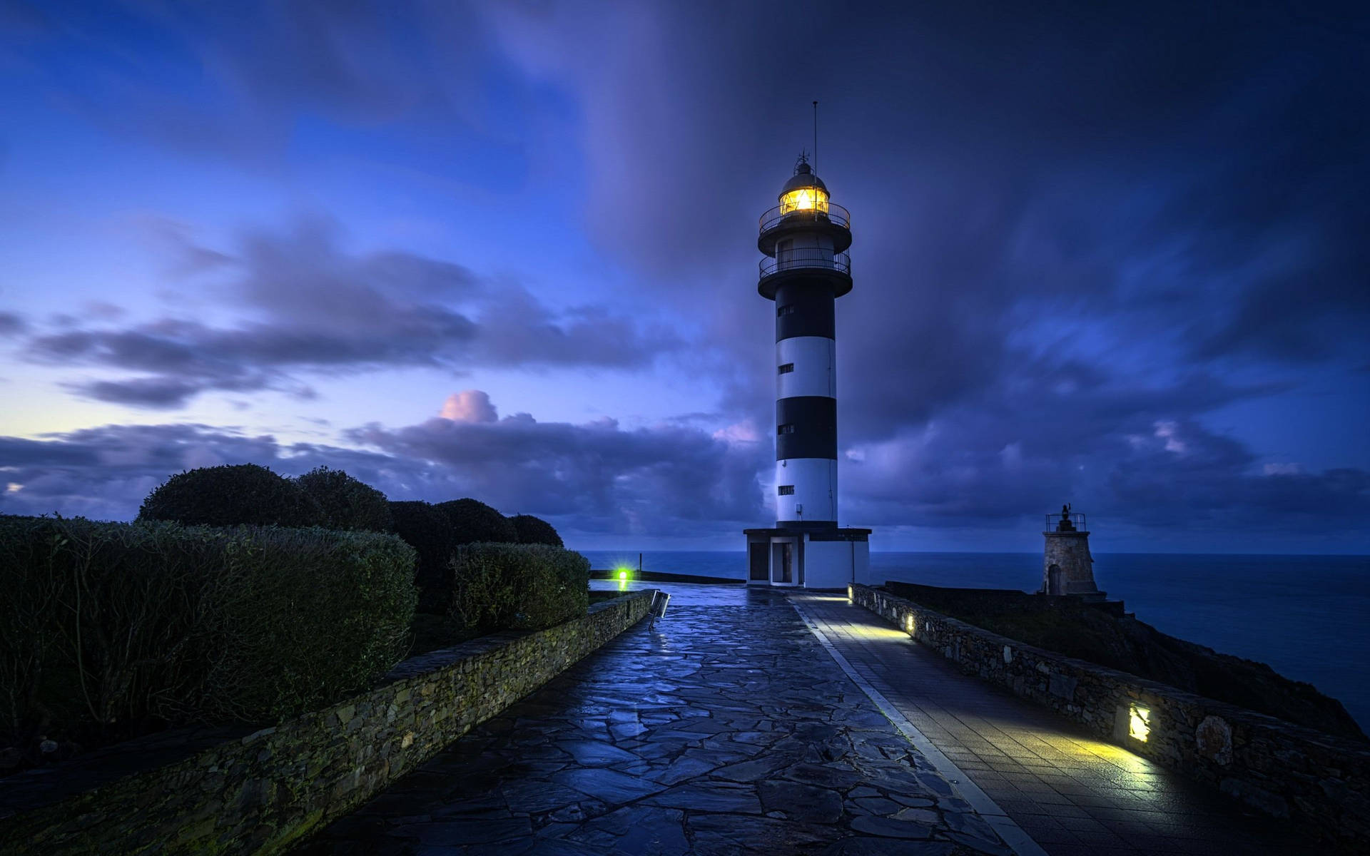 Lighthouse Blue Night