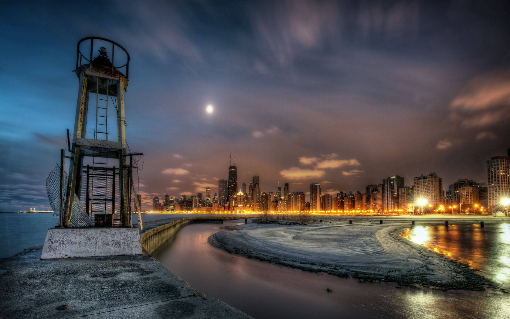 Lighthouse In Chicago Background