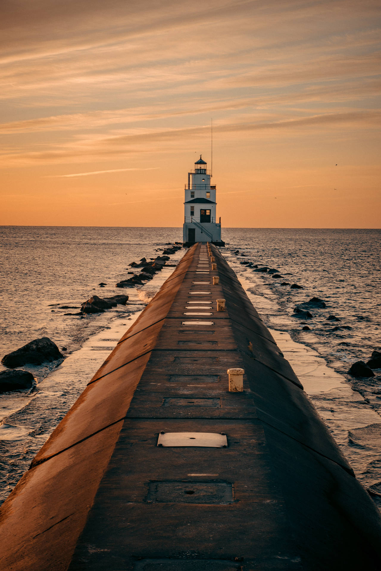 Lighthouse Scenery For Iphone Screens Background