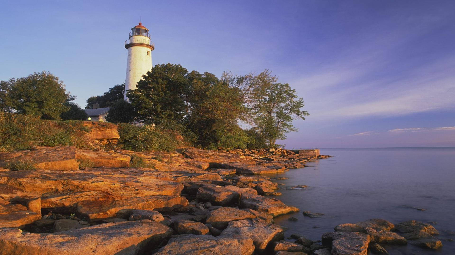 Lighthouse Steps Background