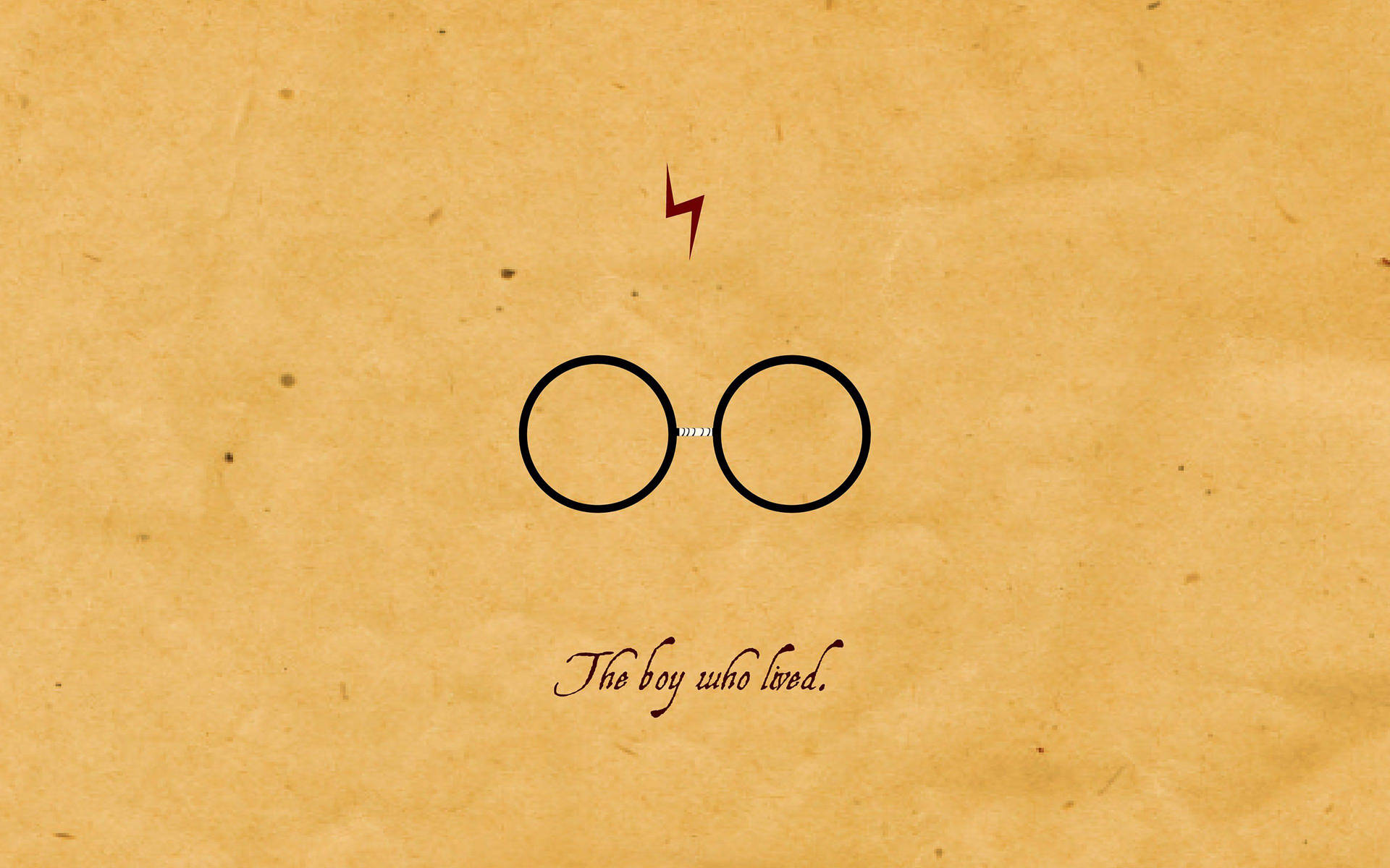 Lightning Bolt Scar Harry Potter Desktop Background