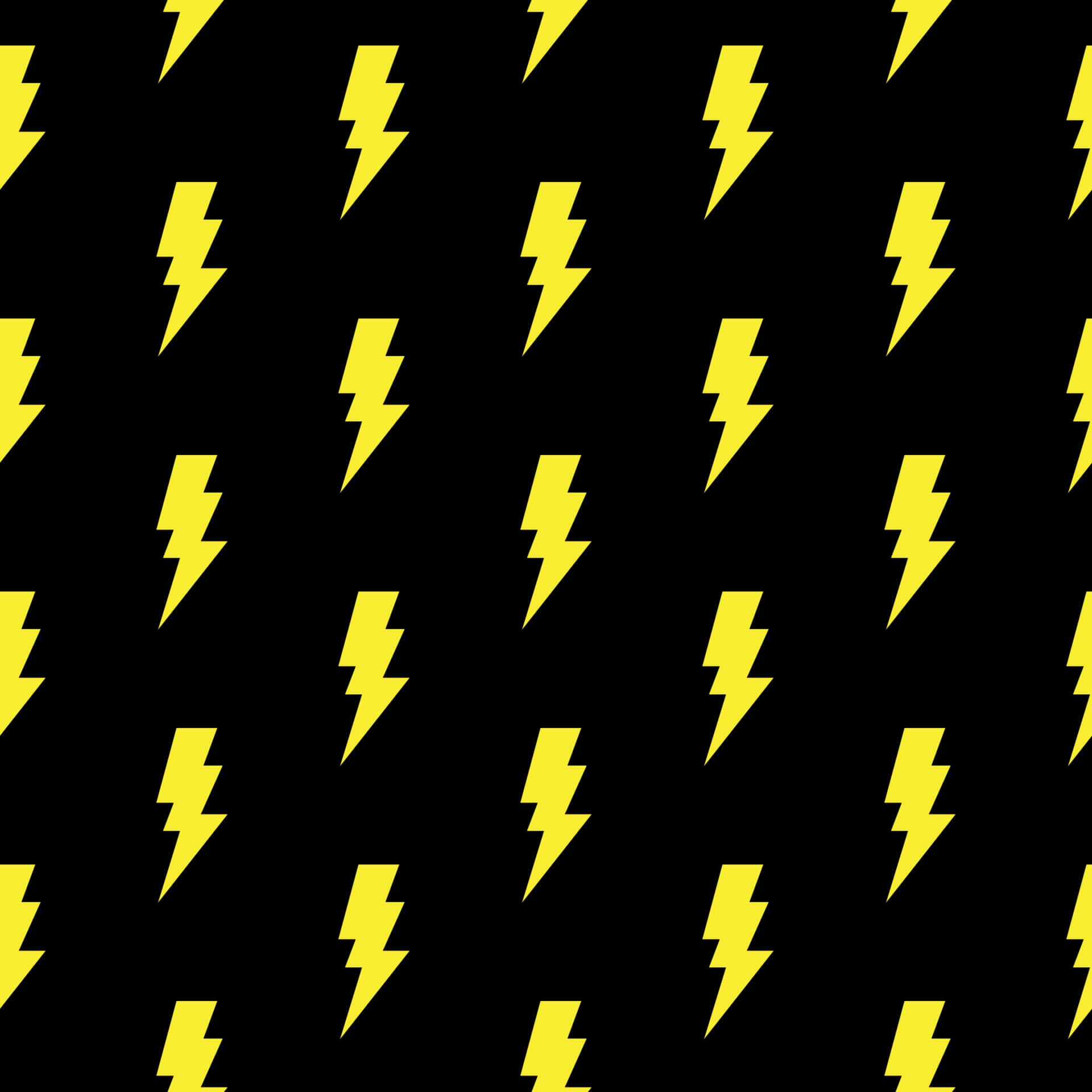 Lightning Bolts On Black Background Background