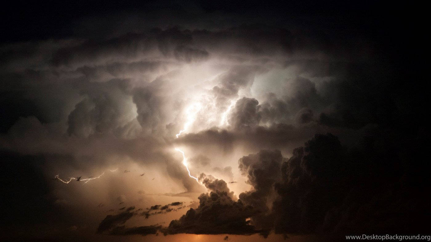 Lightning Bright Thunderstorm Background