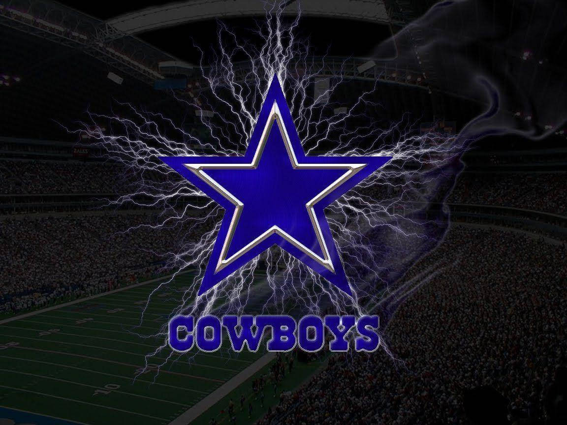 Lightning Dallas Cowboys Nfl Team Logo Background