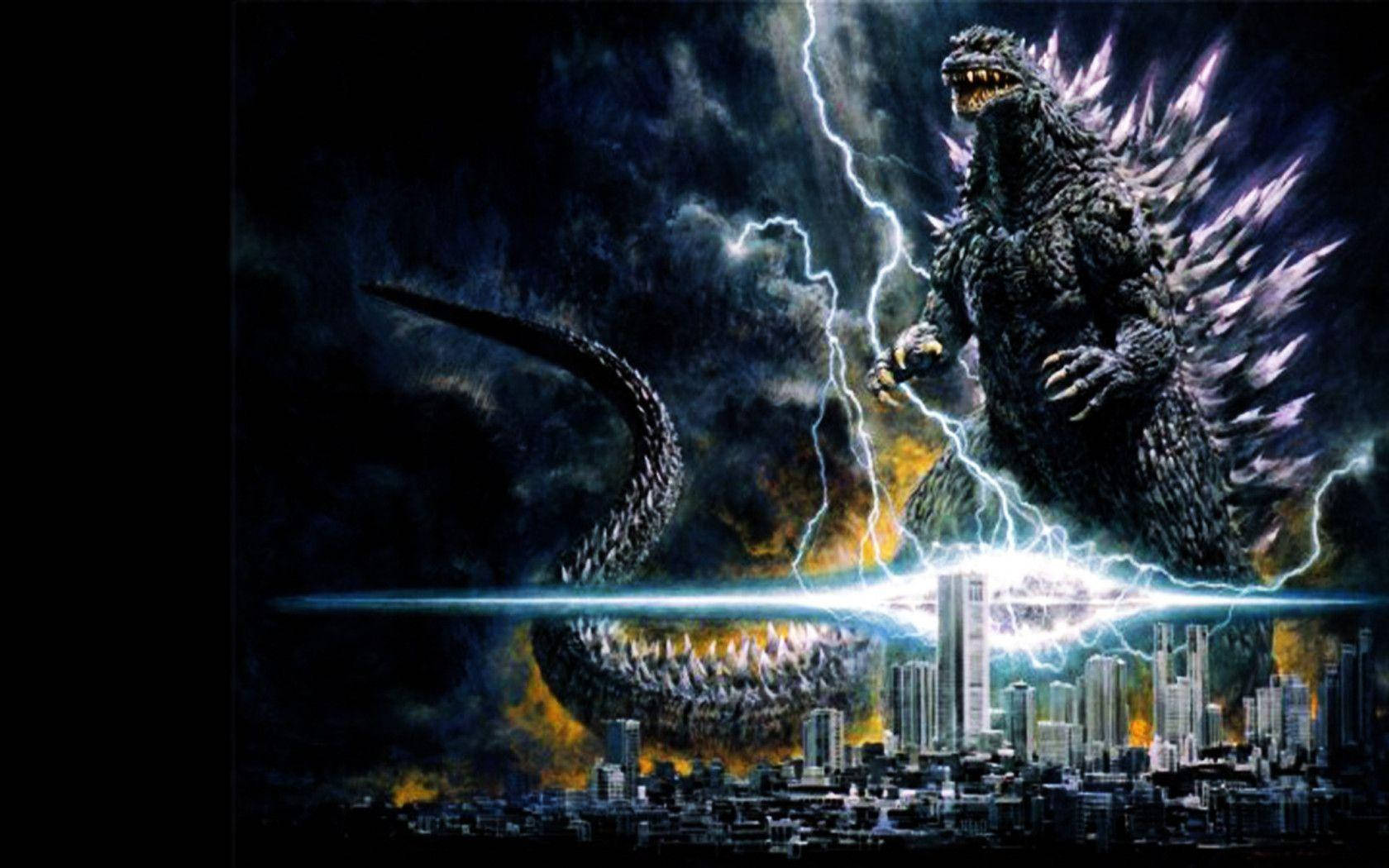 Lightning Filled Godzilla Seizes City
