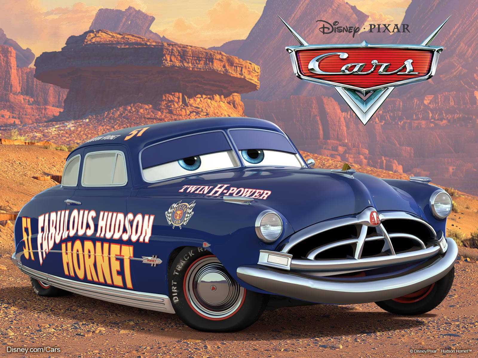 Lightning Mcqueen And Hudson Hornet's Heartwarming Moments Background