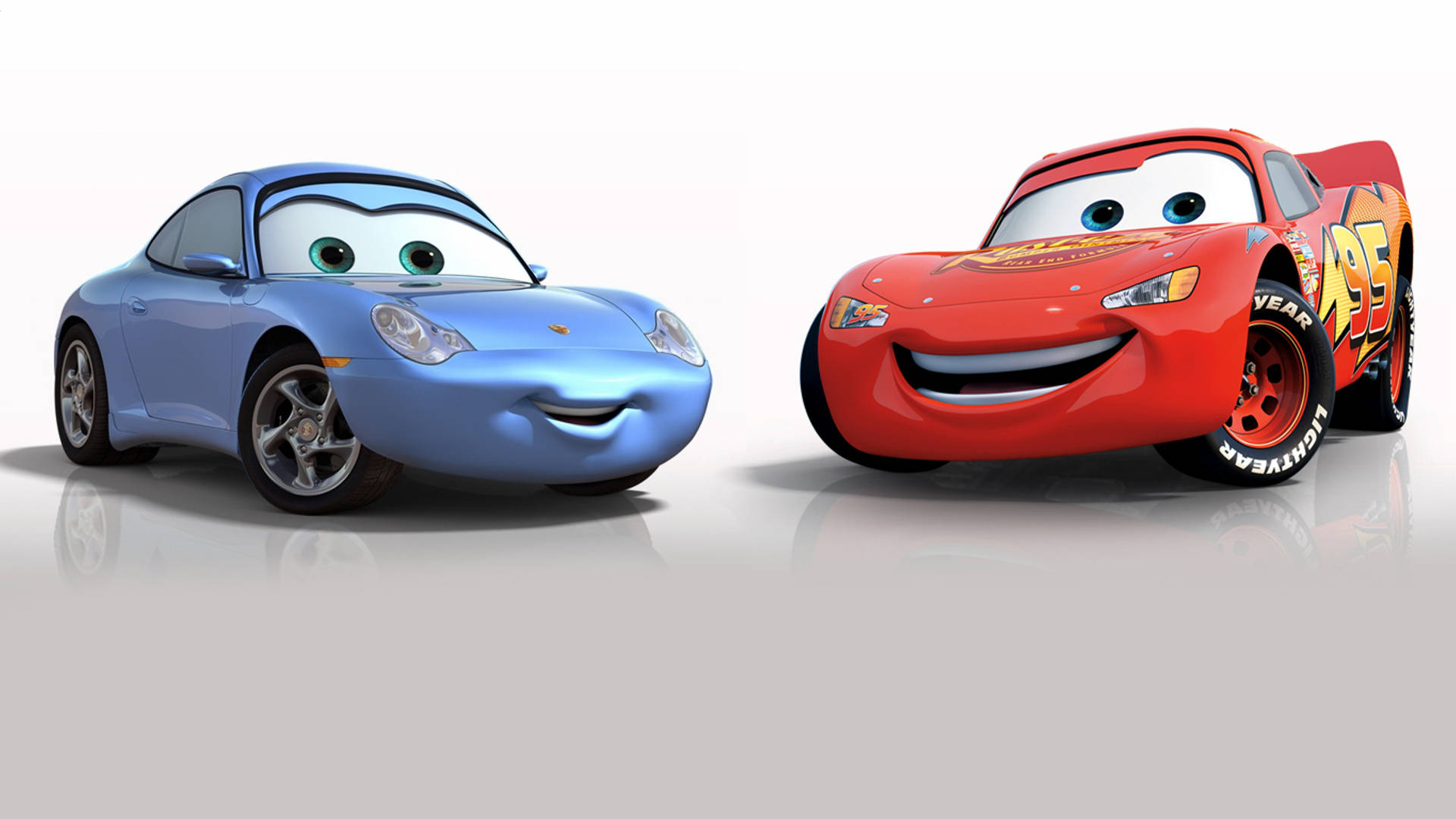 Lightning Mcqueen And Sally Carrera Background