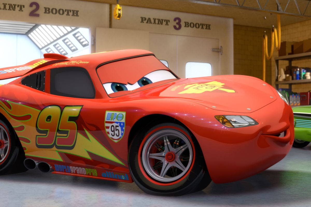 Lightning Mcqueen From Cars 3 - Ready For The Race Background